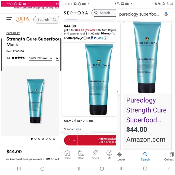 Pureology Strength Cure Superfood Treatment Hair Mask - Picture 3 of 6